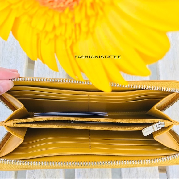 Coach signature PVC leather Khaki flax wallet new - Picture 7 of 8